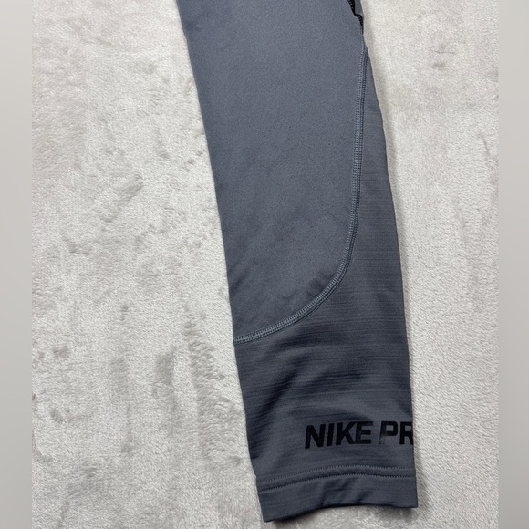Nike Pro Men’s Grey Compression Training Performance Leggings Tights Size Small - Picture 14 of 16